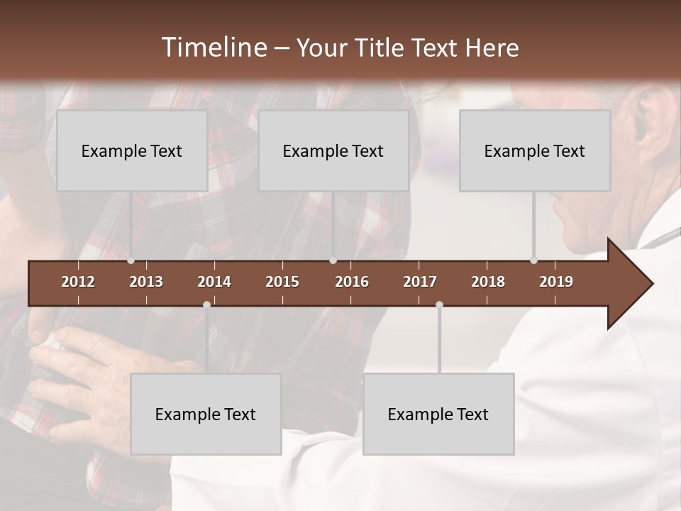 A Woman Sitting Next To A Man In A Dentist's Office PowerPoint Template