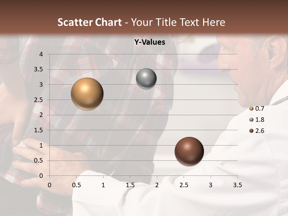 A Woman Sitting Next To A Man In A Dentist's Office PowerPoint Template