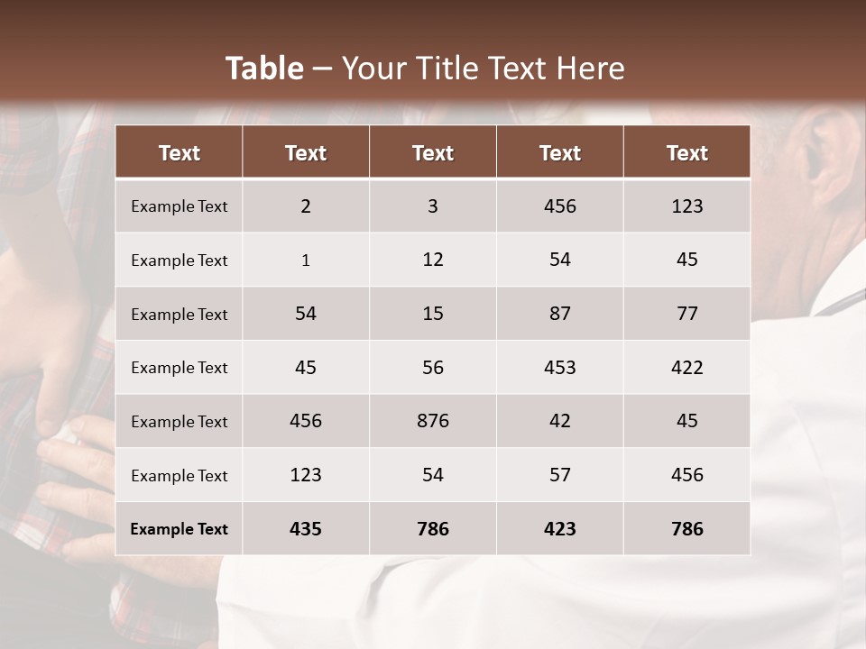A Woman Sitting Next To A Man In A Dentist's Office PowerPoint Template