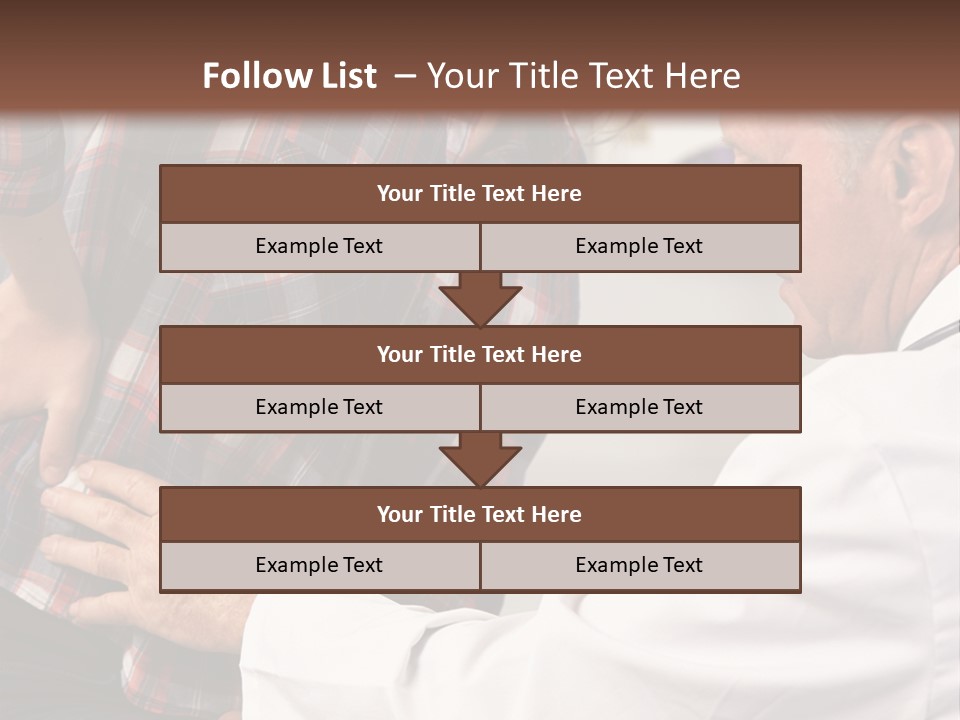 A Woman Sitting Next To A Man In A Dentist's Office PowerPoint Template