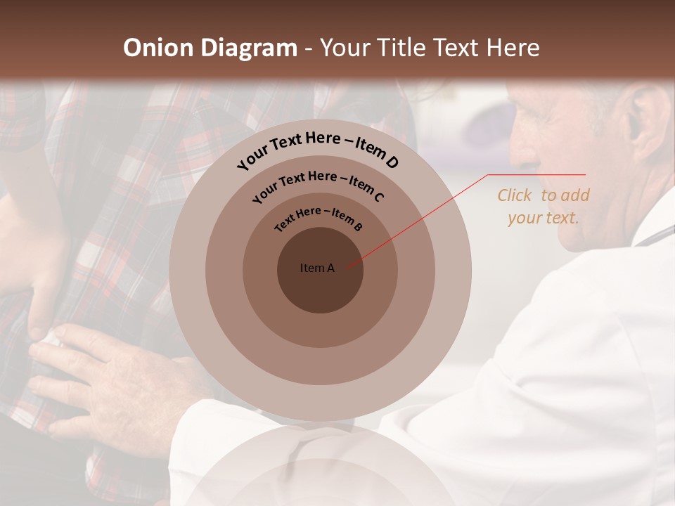 A Woman Sitting Next To A Man In A Dentist's Office PowerPoint Template