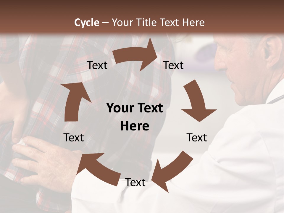 A Woman Sitting Next To A Man In A Dentist's Office PowerPoint Template