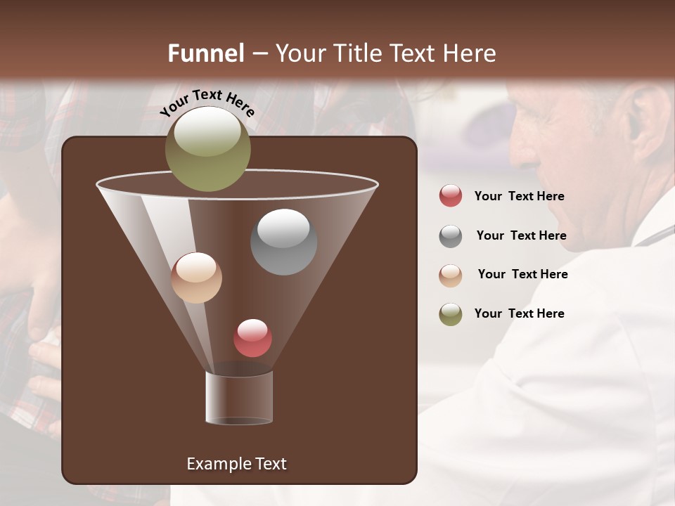A Woman Sitting Next To A Man In A Dentist's Office PowerPoint Template