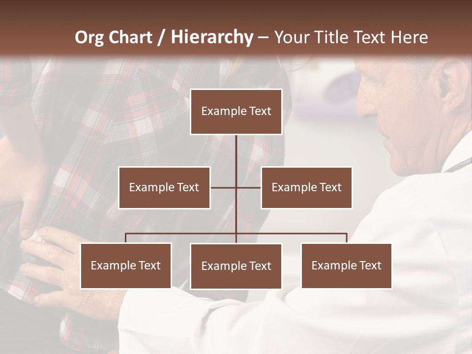 A Woman Sitting Next To A Man In A Dentist's Office PowerPoint Template