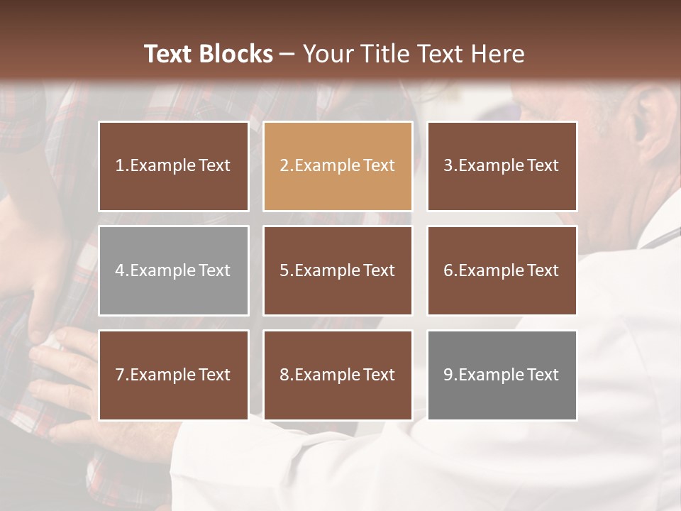 A Woman Sitting Next To A Man In A Dentist's Office PowerPoint Template
