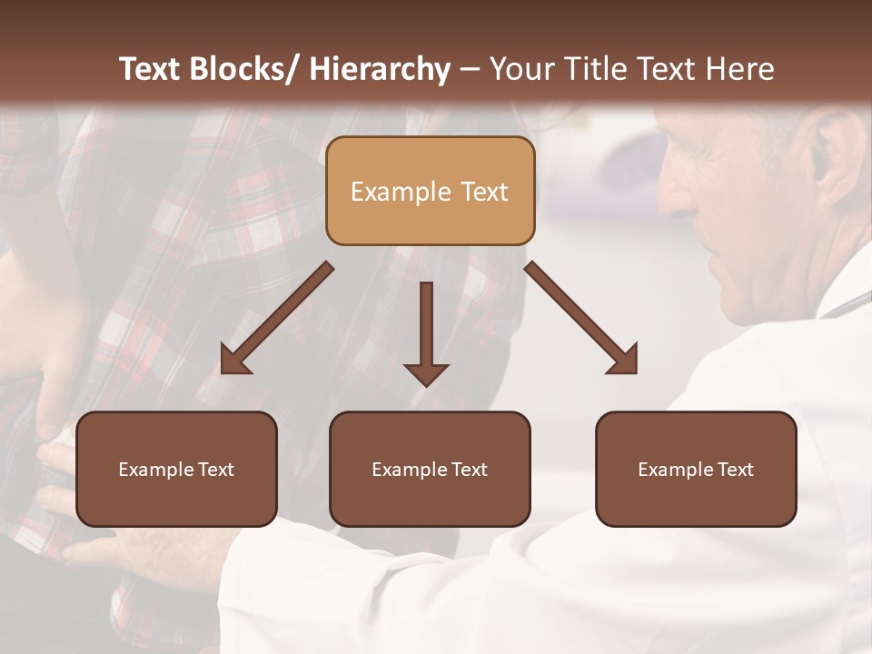 A Woman Sitting Next To A Man In A Dentist's Office PowerPoint Template