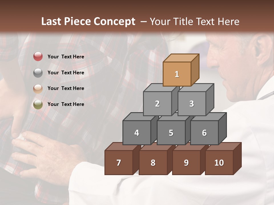 A Woman Sitting Next To A Man In A Dentist's Office PowerPoint Template