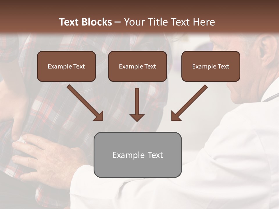 A Woman Sitting Next To A Man In A Dentist's Office PowerPoint Template
