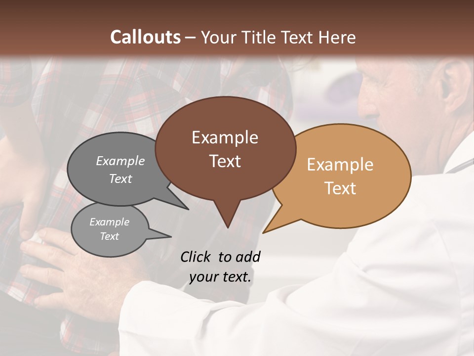 A Woman Sitting Next To A Man In A Dentist's Office PowerPoint Template