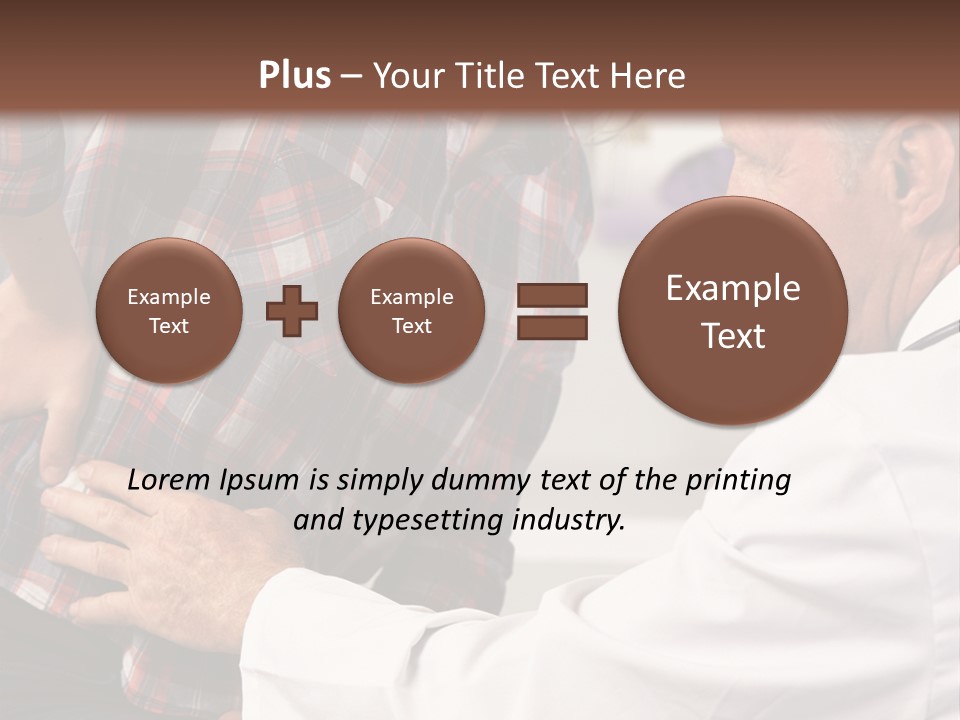 A Woman Sitting Next To A Man In A Dentist's Office PowerPoint Template