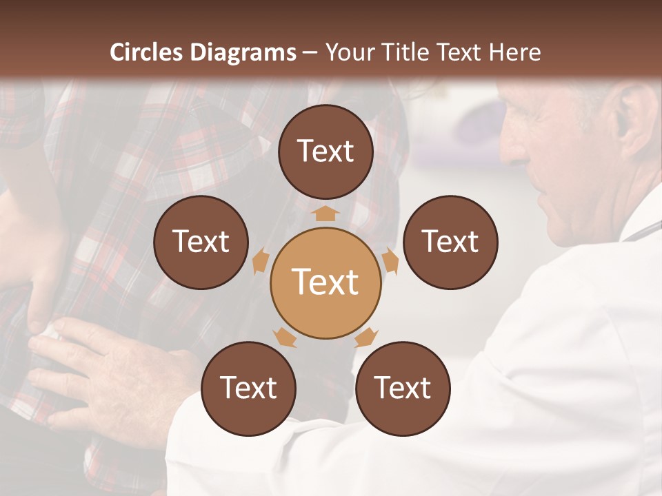 A Woman Sitting Next To A Man In A Dentist's Office PowerPoint Template