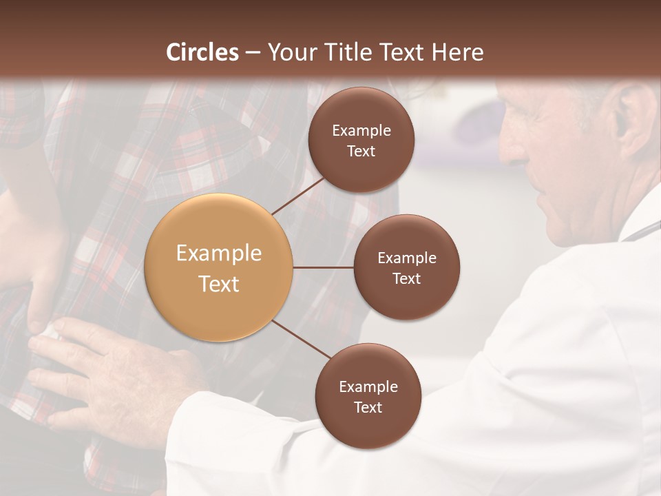A Woman Sitting Next To A Man In A Dentist's Office PowerPoint Template