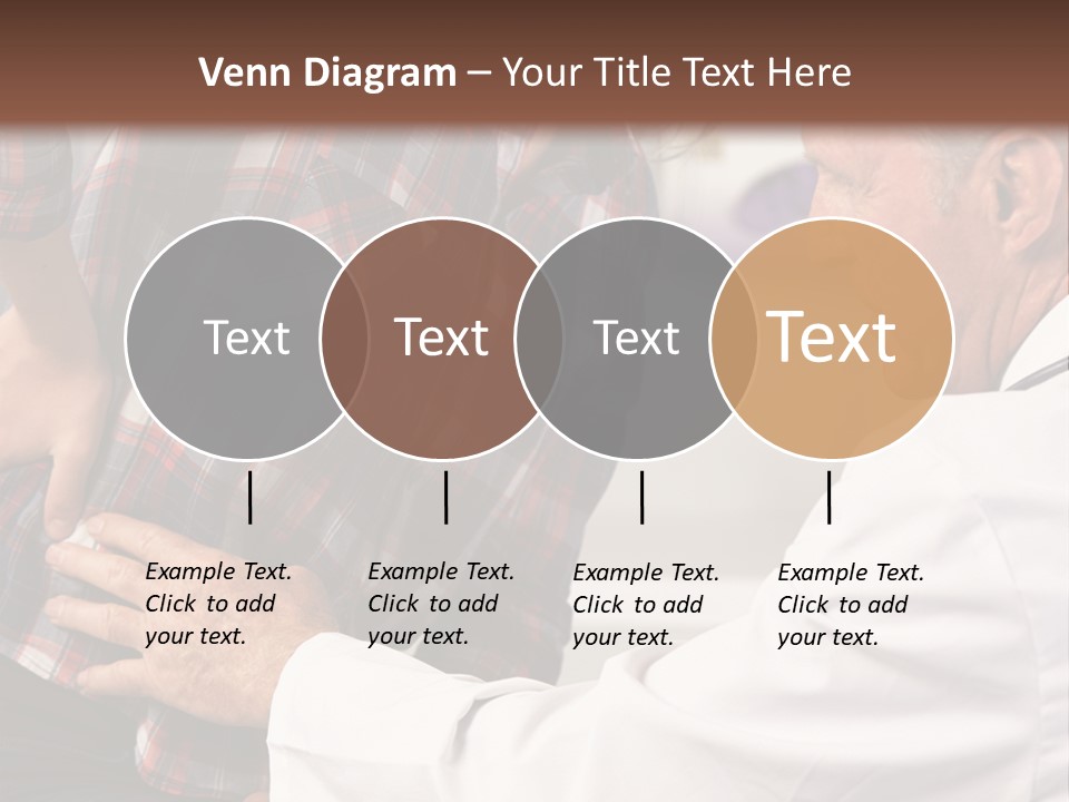 A Woman Sitting Next To A Man In A Dentist's Office PowerPoint Template
