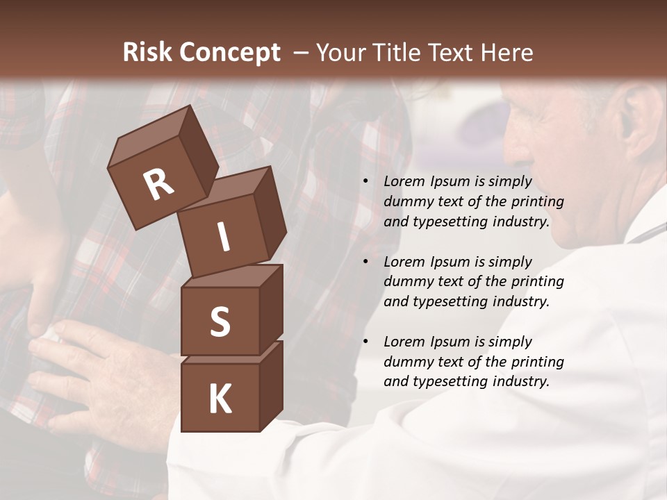 A Woman Sitting Next To A Man In A Dentist's Office PowerPoint Template