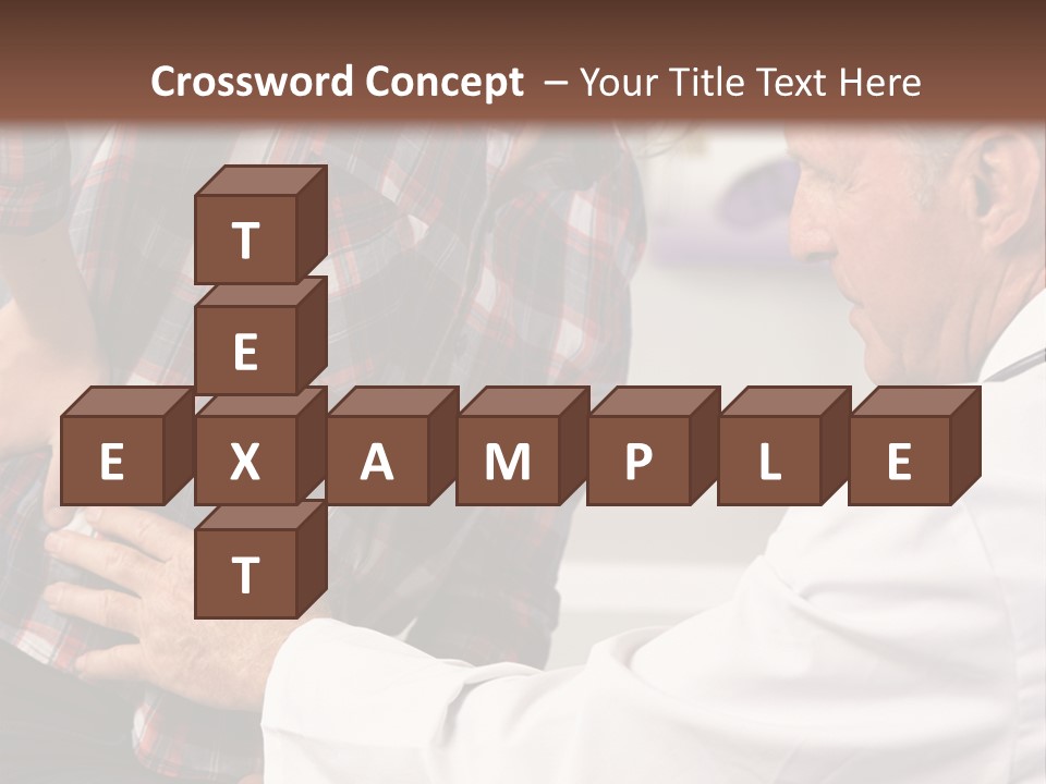 A Woman Sitting Next To A Man In A Dentist's Office PowerPoint Template