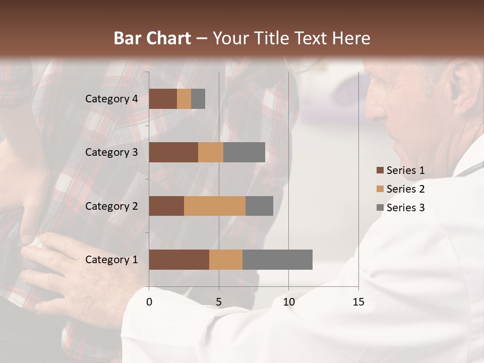 A Woman Sitting Next To A Man In A Dentist's Office PowerPoint Template