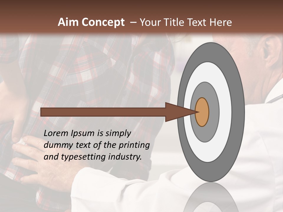 A Woman Sitting Next To A Man In A Dentist's Office PowerPoint Template