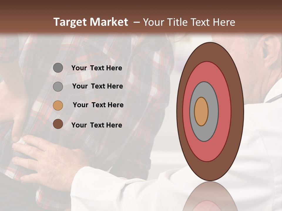 A Woman Sitting Next To A Man In A Dentist's Office PowerPoint Template