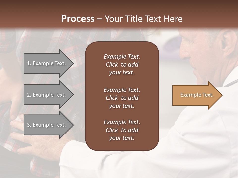 A Woman Sitting Next To A Man In A Dentist's Office PowerPoint Template