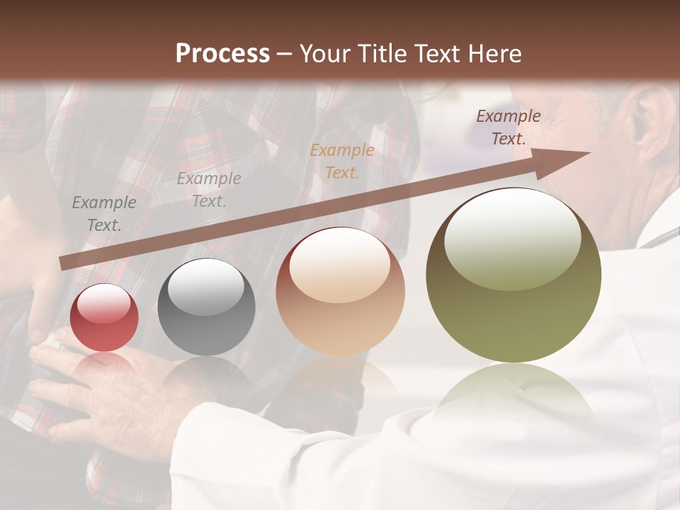 A Woman Sitting Next To A Man In A Dentist's Office PowerPoint Template