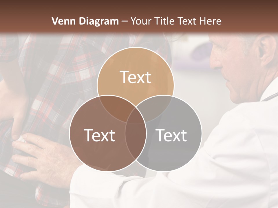 A Woman Sitting Next To A Man In A Dentist's Office PowerPoint Template