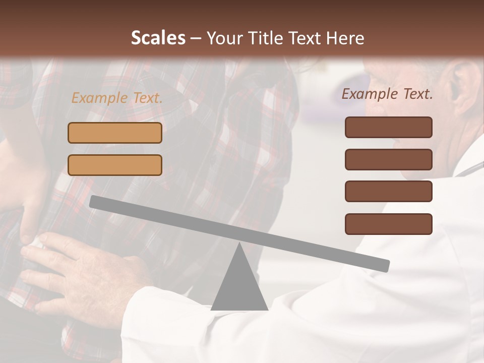 A Woman Sitting Next To A Man In A Dentist's Office PowerPoint Template