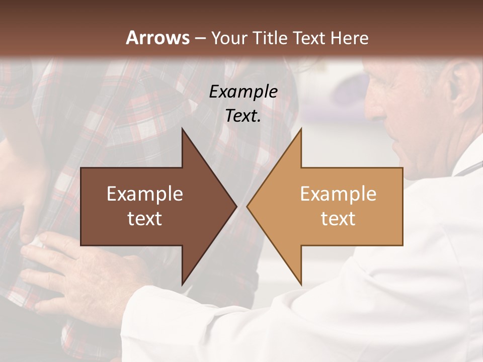 A Woman Sitting Next To A Man In A Dentist's Office PowerPoint Template