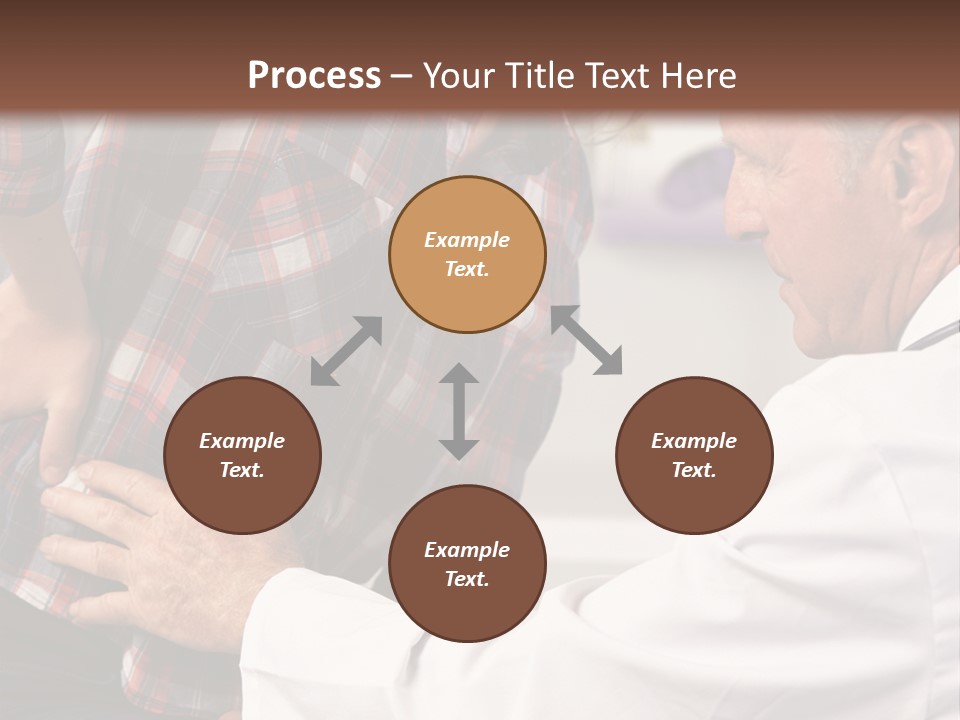 A Woman Sitting Next To A Man In A Dentist's Office PowerPoint Template