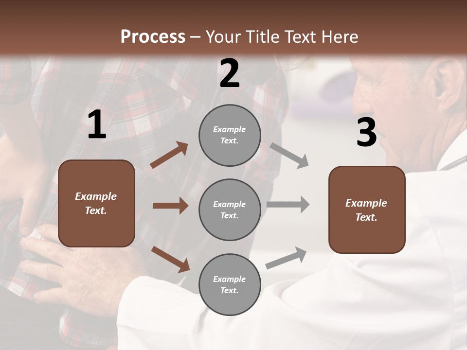 A Woman Sitting Next To A Man In A Dentist's Office PowerPoint Template