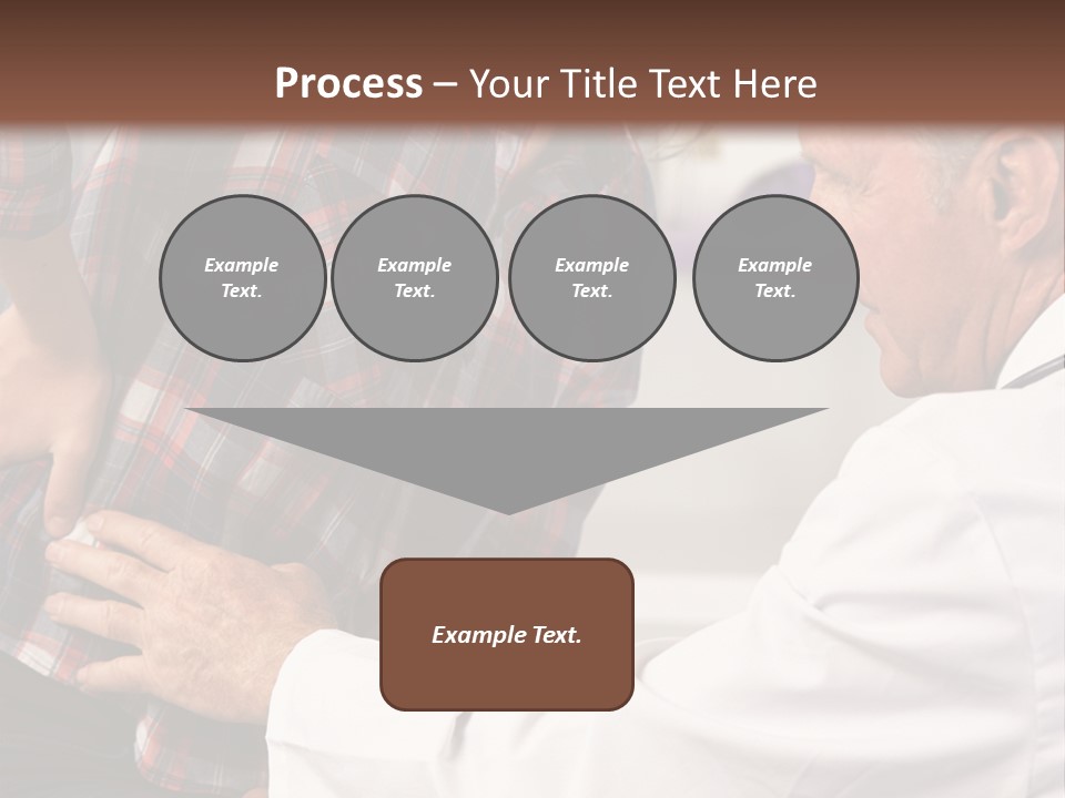 A Woman Sitting Next To A Man In A Dentist's Office PowerPoint Template