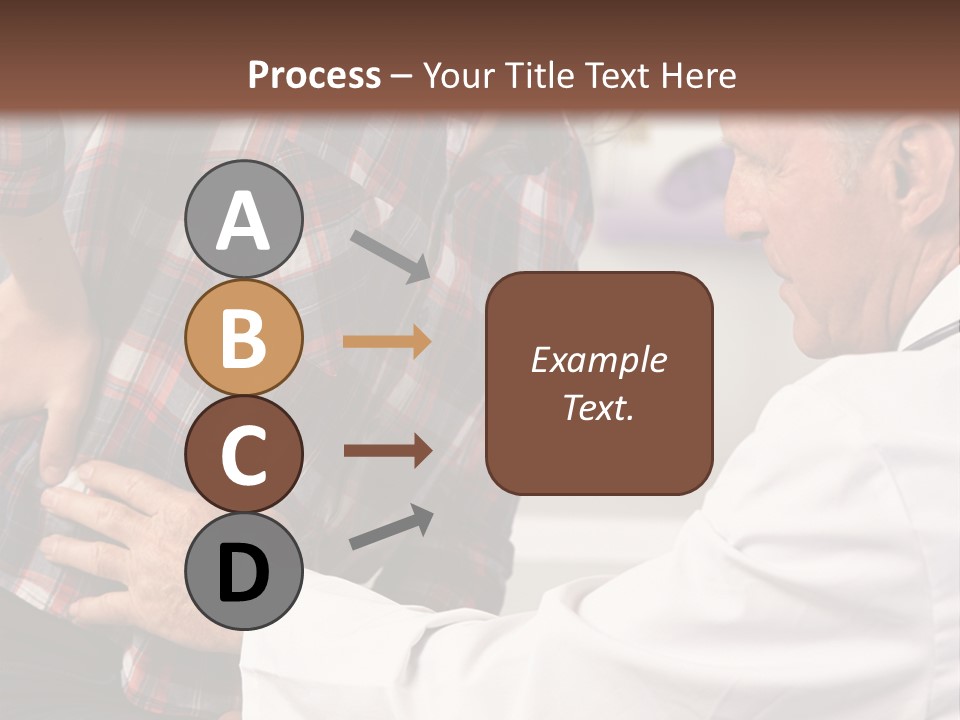 A Woman Sitting Next To A Man In A Dentist's Office PowerPoint Template