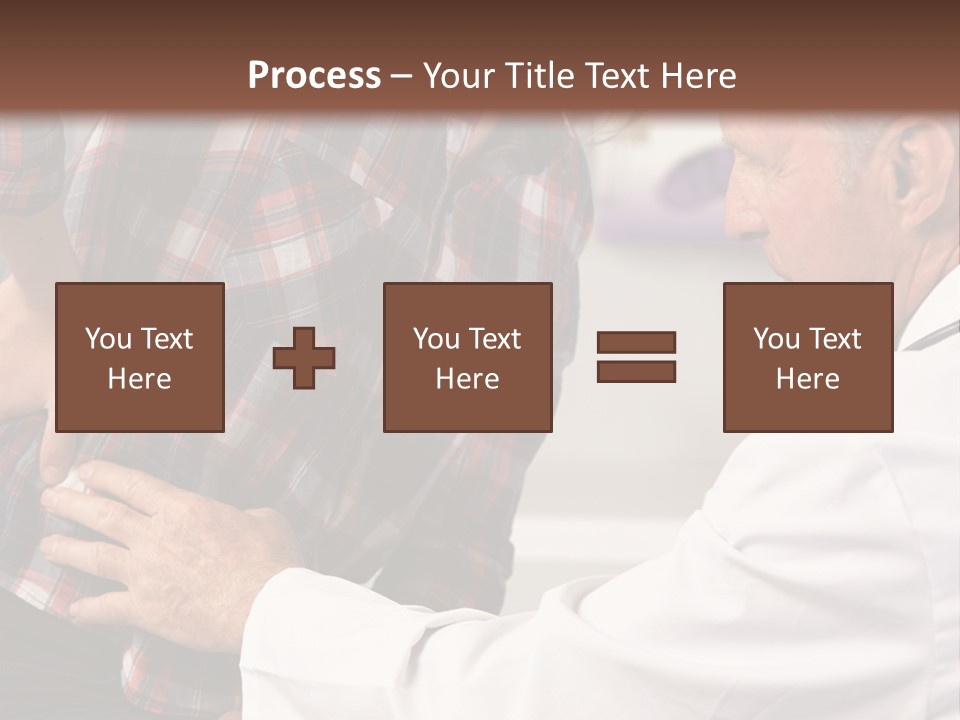 A Woman Sitting Next To A Man In A Dentist's Office PowerPoint Template