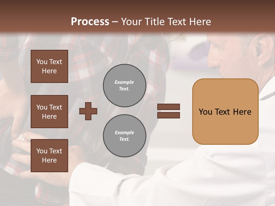 A Woman Sitting Next To A Man In A Dentist's Office PowerPoint Template