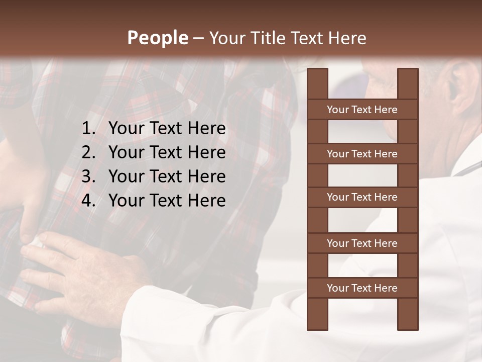 A Woman Sitting Next To A Man In A Dentist's Office PowerPoint Template