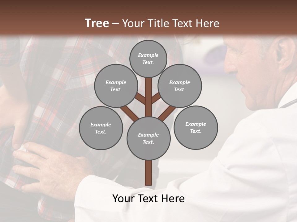 A Woman Sitting Next To A Man In A Dentist's Office PowerPoint Template