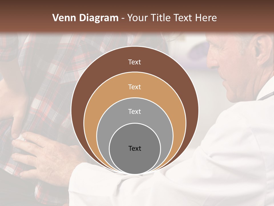 A Woman Sitting Next To A Man In A Dentist's Office PowerPoint Template