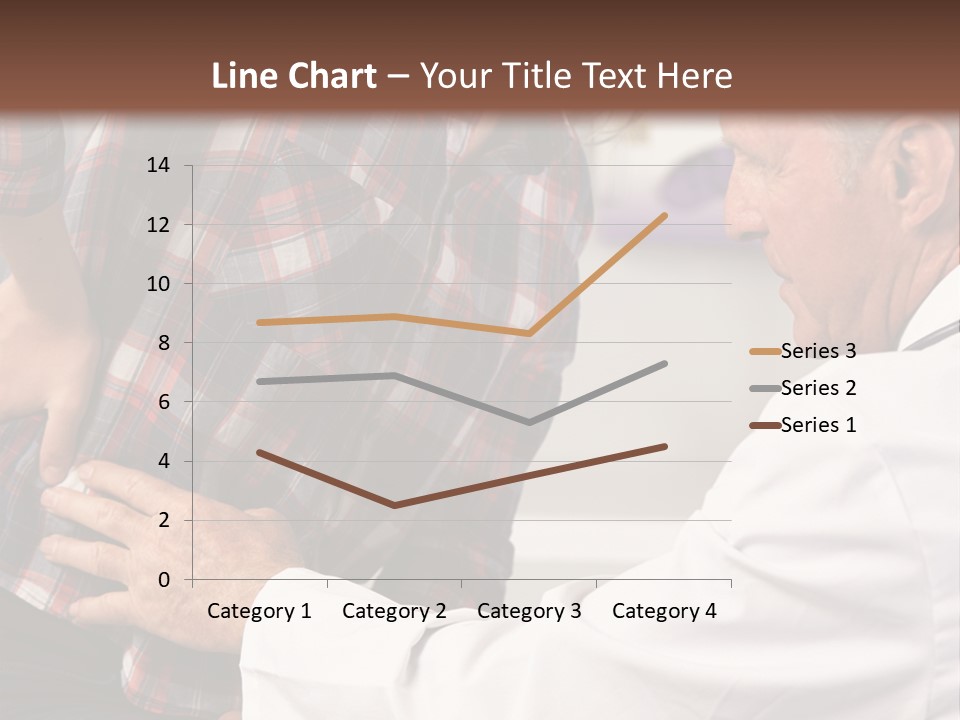 A Woman Sitting Next To A Man In A Dentist's Office PowerPoint Template