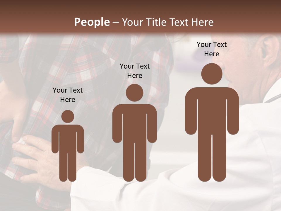 A Woman Sitting Next To A Man In A Dentist's Office PowerPoint Template