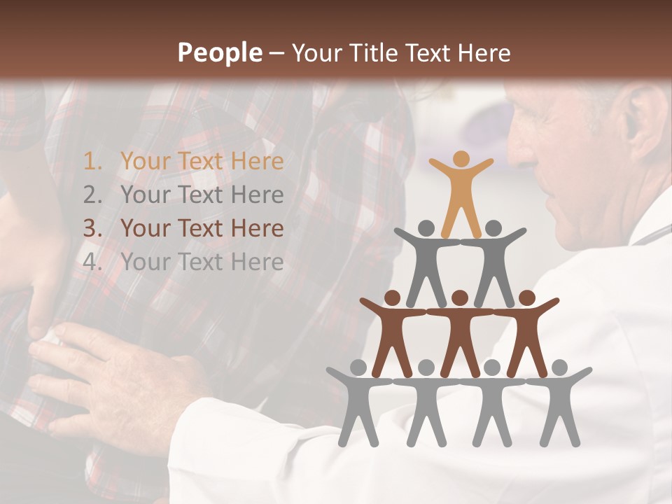 A Woman Sitting Next To A Man In A Dentist's Office PowerPoint Template