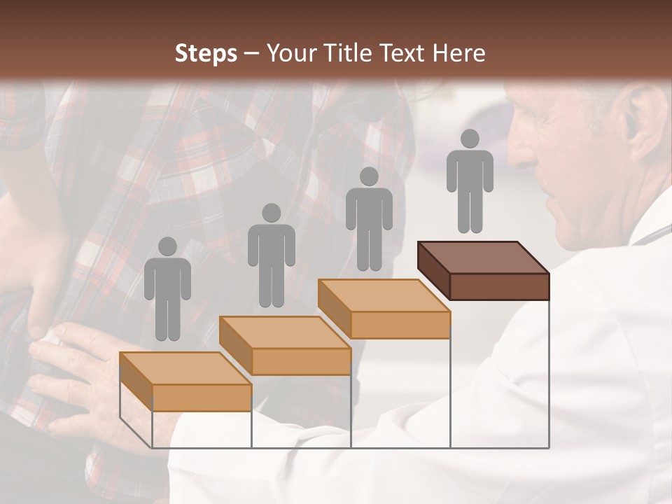 A Woman Sitting Next To A Man In A Dentist's Office PowerPoint Template