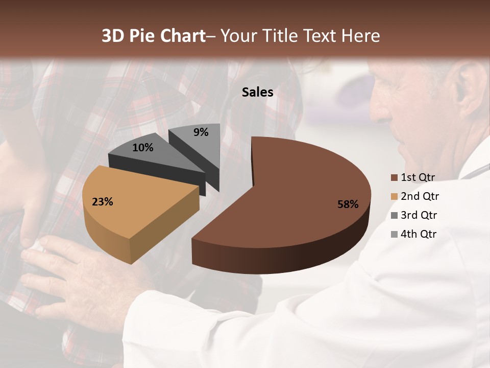 A Woman Sitting Next To A Man In A Dentist's Office PowerPoint Template