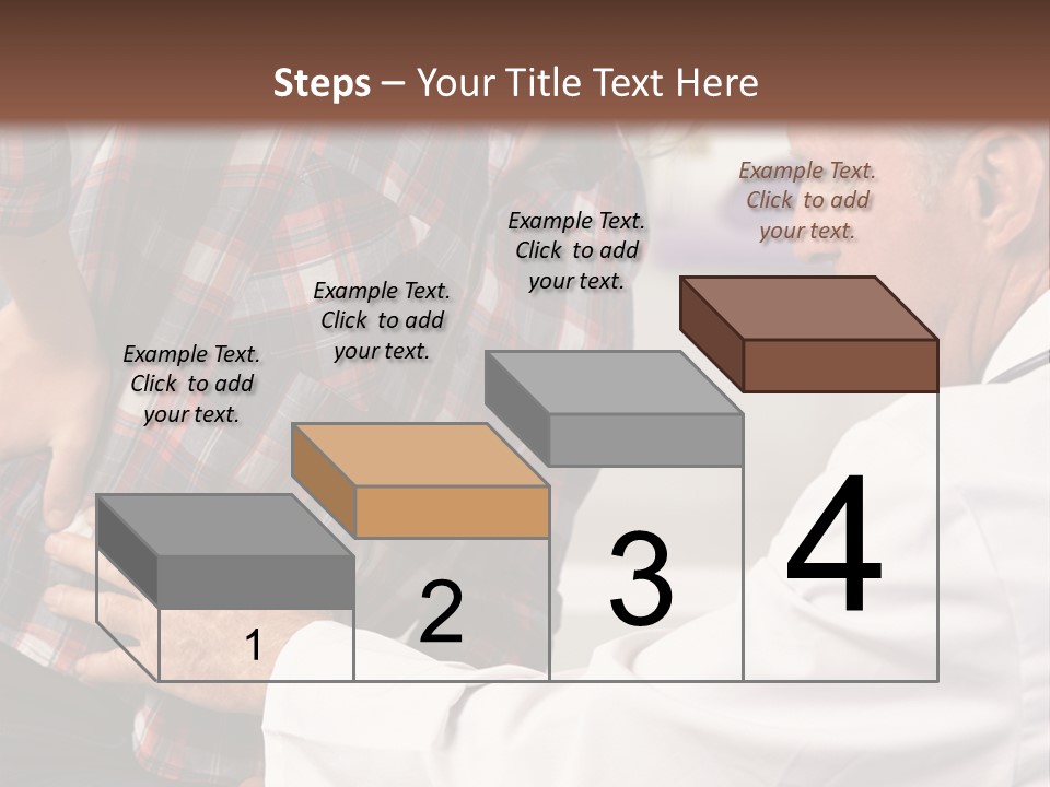 A Woman Sitting Next To A Man In A Dentist's Office PowerPoint Template