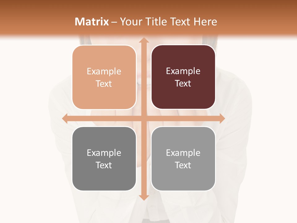 A Woman With Her Hands On Her Face PowerPoint Template