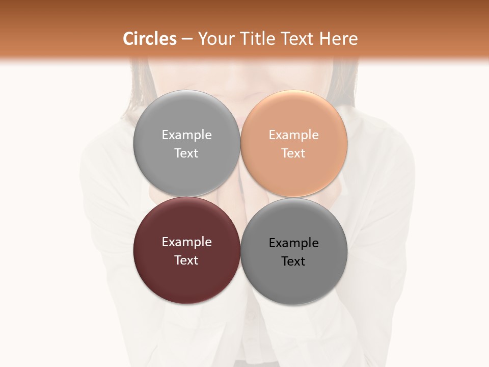 A Woman With Her Hands On Her Face PowerPoint Template