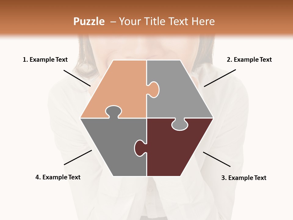 A Woman With Her Hands On Her Face PowerPoint Template