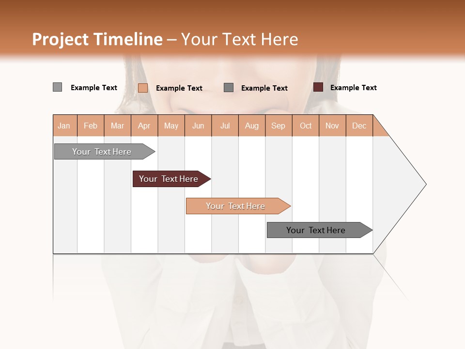 A Woman With Her Hands On Her Face PowerPoint Template