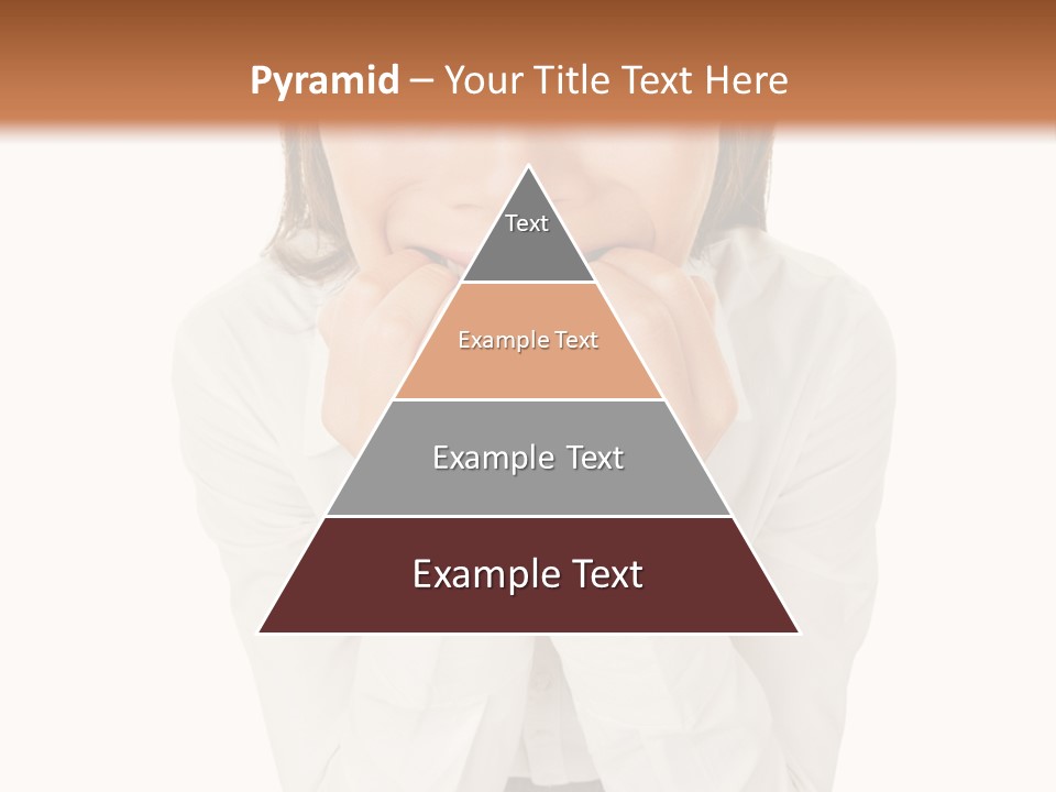 A Woman With Her Hands On Her Face PowerPoint Template