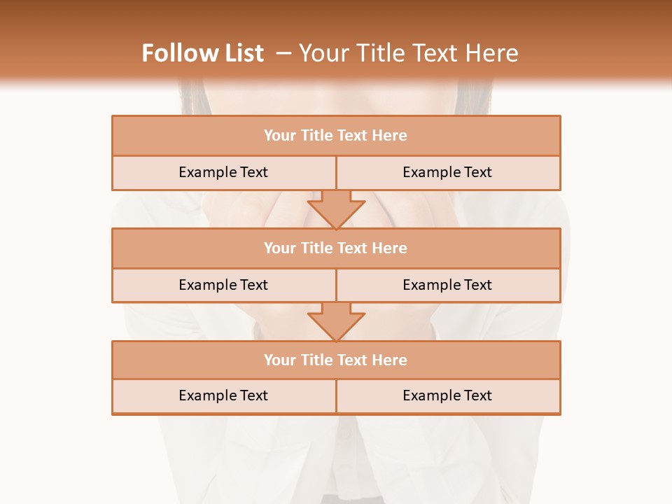 A Woman With Her Hands On Her Face PowerPoint Template