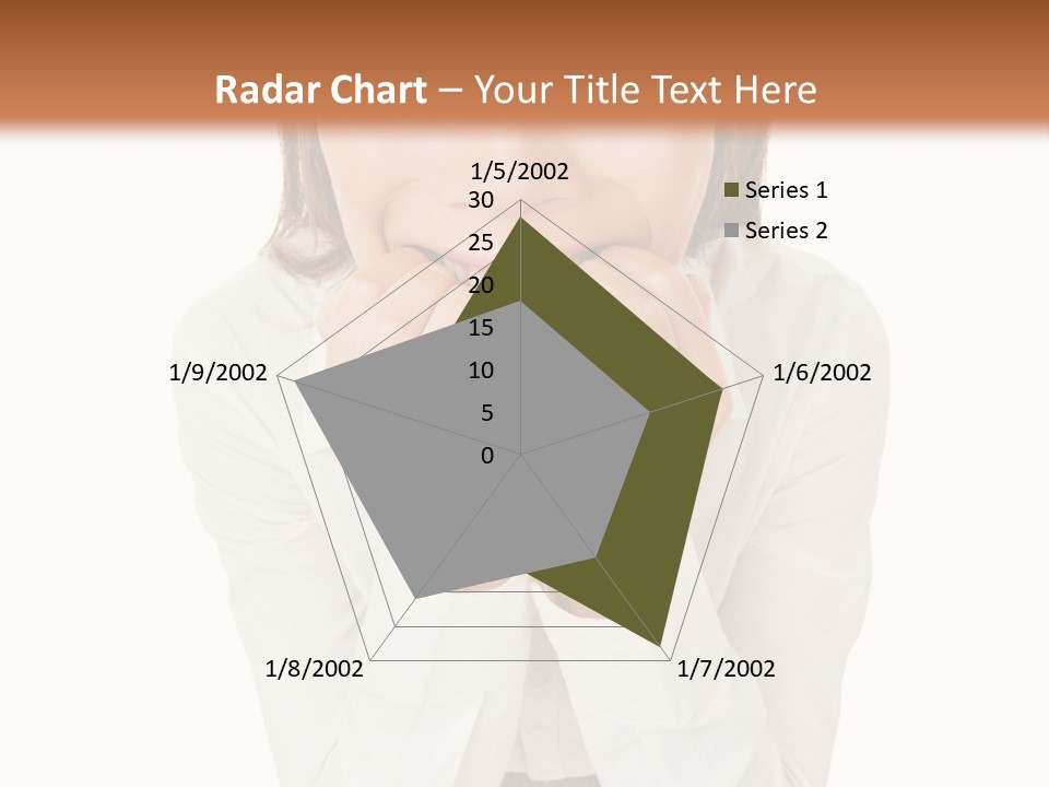 A Woman With Her Hands On Her Face PowerPoint Template