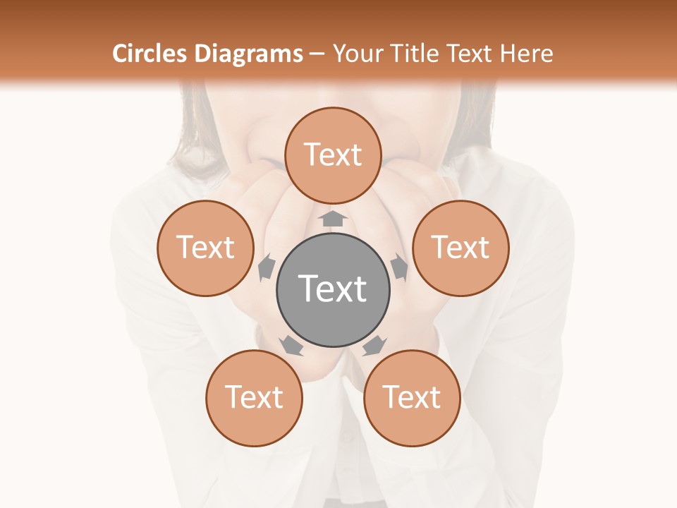 A Woman With Her Hands On Her Face PowerPoint Template